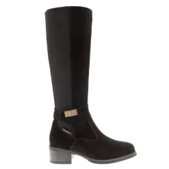 Tucci Black Suede Chunky Knee High Boots<Carl Scarpa Hot