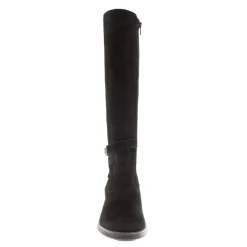 Tucci Black Suede Chunky Knee High Boots<Carl Scarpa Hot