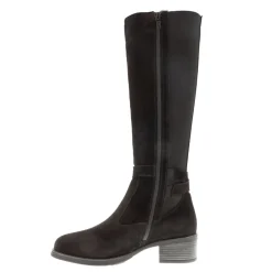 Tucci Black Suede Chunky Knee High Boots<Carl Scarpa Hot