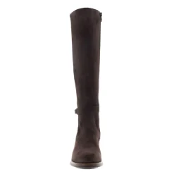 Tucci Brown Suede Chunky Knee High Boots<Carl Scarpa Cheap