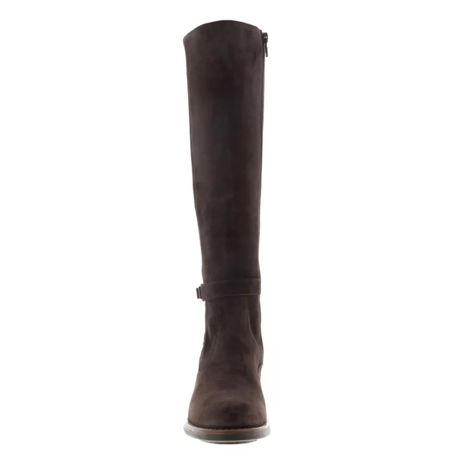 Tucci Brown Suede Chunky Knee High Boots<Carl Scarpa Cheap