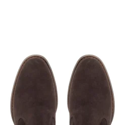 Tucci Brown Suede Chunky Knee High Boots<Carl Scarpa Cheap