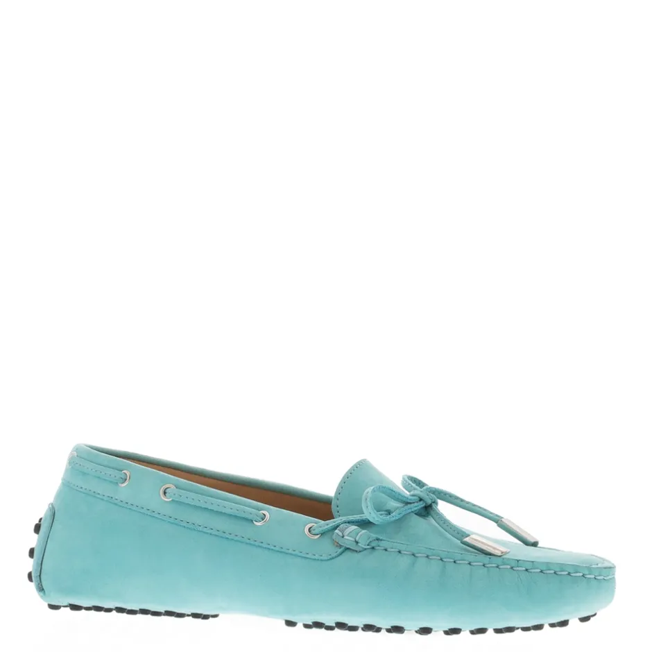 Venerdi Turquoise Nubuck Suede Loafers<Carl Scarpa Store
