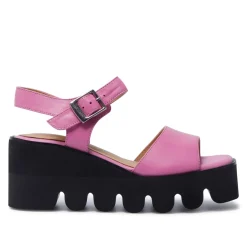 Veronne Fuschia Leather Wavesole Sandals<Carl Scarpa Cheap