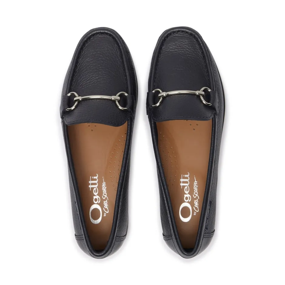Veroso Black Leather Loafers<Carl Scarpa Clearance