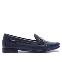 Veroso Navy Leather Loafers<Carl Scarpa Best