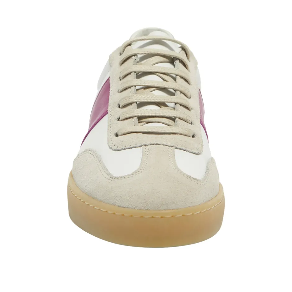 Zest White-Fuchsia Leather Trainers<Carl Scarpa Sale