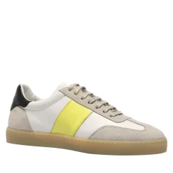 Zest White-Neon Leather Trainers<Carl Scarpa Clearance
